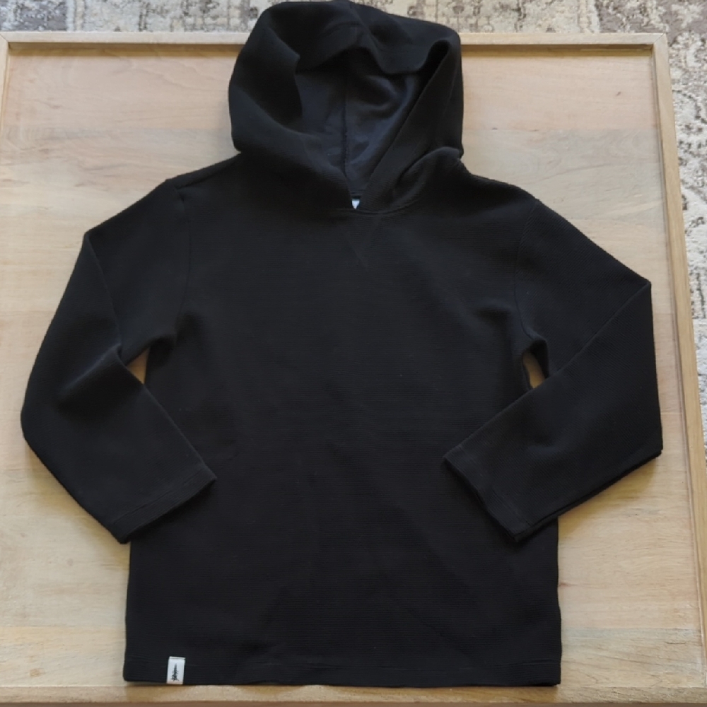 Wonder Nation Black Hooded Sweatshirt Casual Style